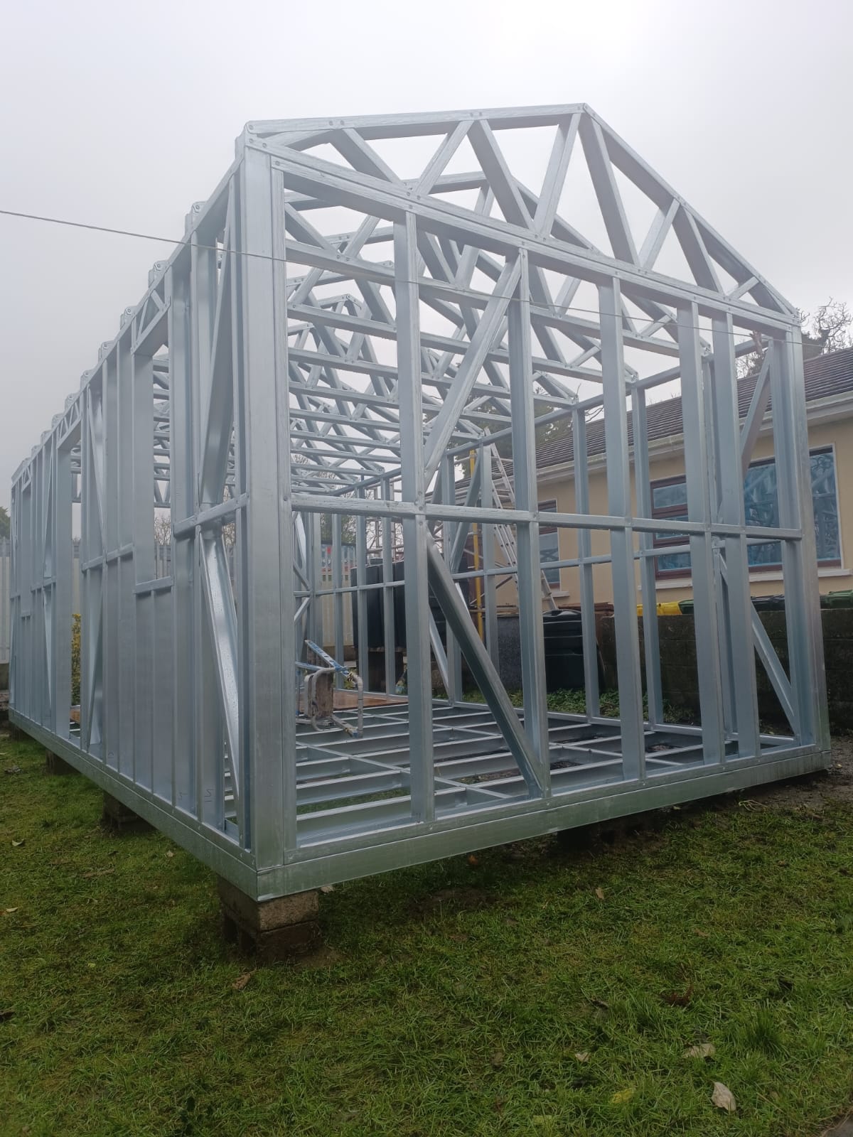 Steel frame skeleton view 4